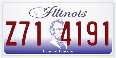 IL license plate Z714191