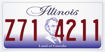 IL license plate Z714211