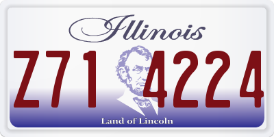 IL license plate Z714224