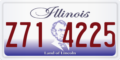IL license plate Z714225