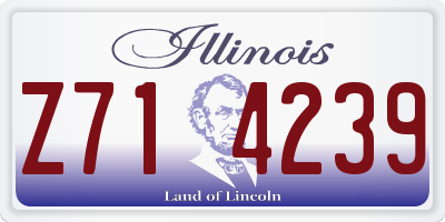 IL license plate Z714239