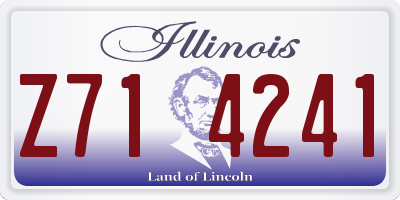 IL license plate Z714241