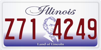 IL license plate Z714249