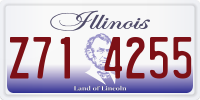 IL license plate Z714255