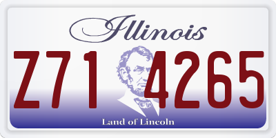 IL license plate Z714265