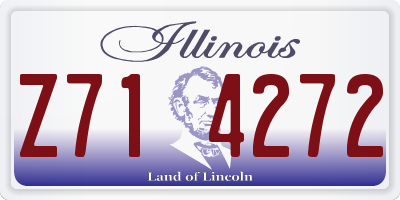 IL license plate Z714272