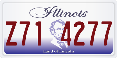 IL license plate Z714277
