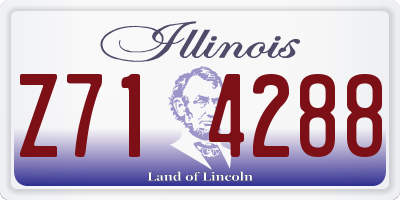 IL license plate Z714288