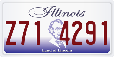 IL license plate Z714291