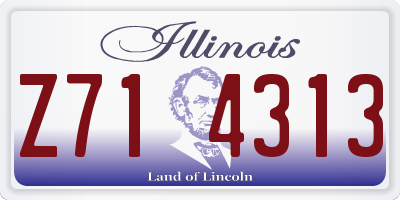 IL license plate Z714313