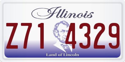 IL license plate Z714329