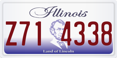 IL license plate Z714338