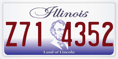 IL license plate Z714352