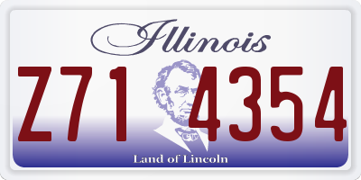 IL license plate Z714354