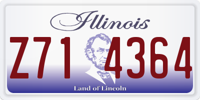 IL license plate Z714364