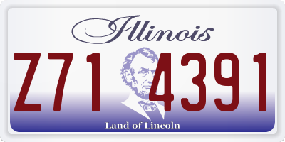 IL license plate Z714391