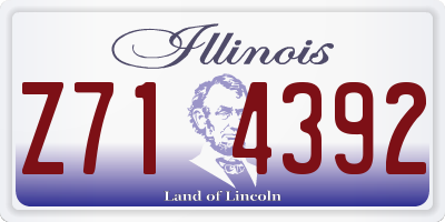 IL license plate Z714392