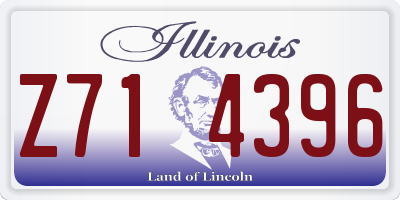 IL license plate Z714396