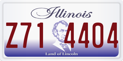 IL license plate Z714404