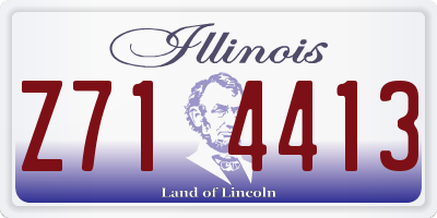 IL license plate Z714413