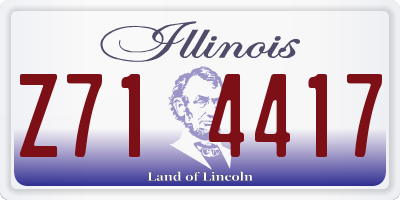 IL license plate Z714417