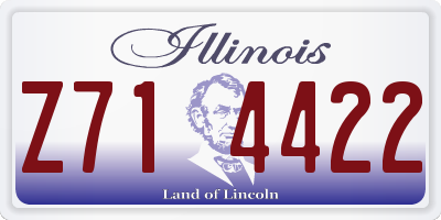 IL license plate Z714422