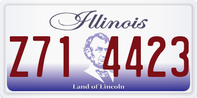 IL license plate Z714423