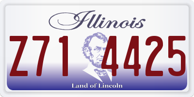 IL license plate Z714425