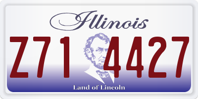 IL license plate Z714427