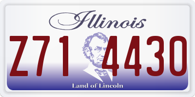 IL license plate Z714430