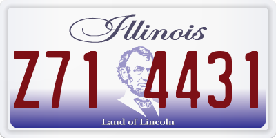 IL license plate Z714431