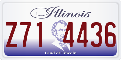 IL license plate Z714436