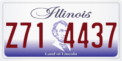 IL license plate Z714437