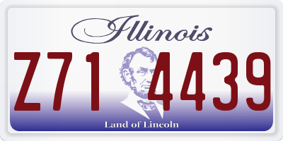 IL license plate Z714439