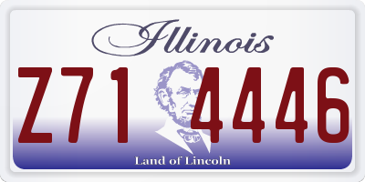 IL license plate Z714446