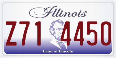 IL license plate Z714450
