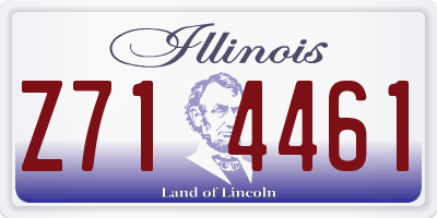 IL license plate Z714461