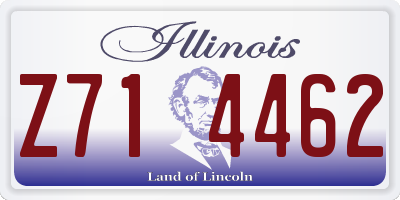 IL license plate Z714462