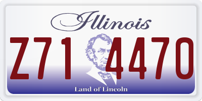 IL license plate Z714470
