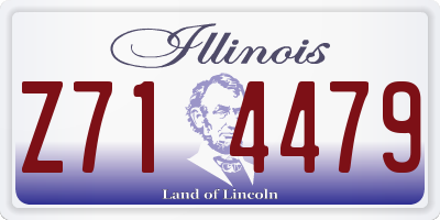 IL license plate Z714479