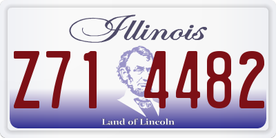 IL license plate Z714482