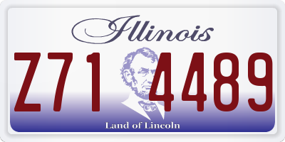 IL license plate Z714489