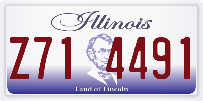 IL license plate Z714491