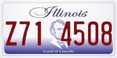 IL license plate Z714508
