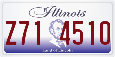 IL license plate Z714510