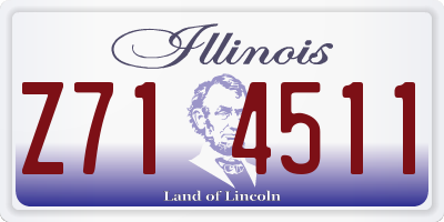 IL license plate Z714511