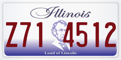 IL license plate Z714512