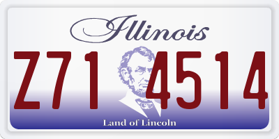 IL license plate Z714514