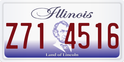 IL license plate Z714516