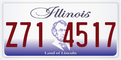 IL license plate Z714517